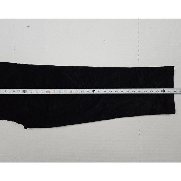 LL Bean Corduroy Pants womens Size 8 Petite Black Stretch Waist Straight Leg - Picture 6 of 10